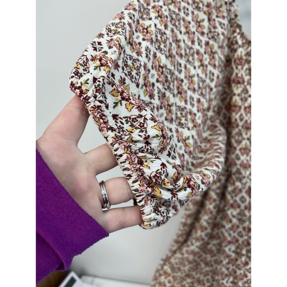 Torrid Midi Gauze Off The Shoulder Tiered Dress Floral Boho Cottagecore Sz 3X - Picture 3 of 8